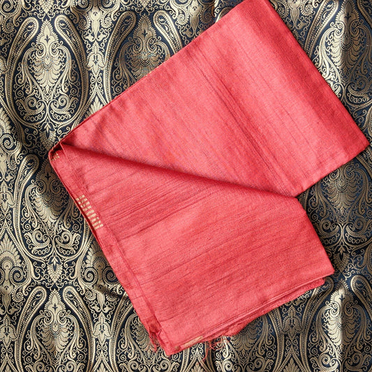 Coral red Kosa silk