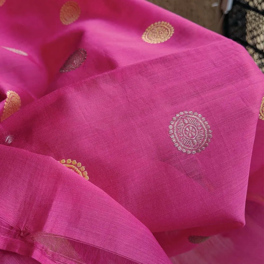 Pink Mubarakpur Dupatta www.forsarees.com