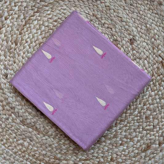 Lilac Chanderi Silk cotton